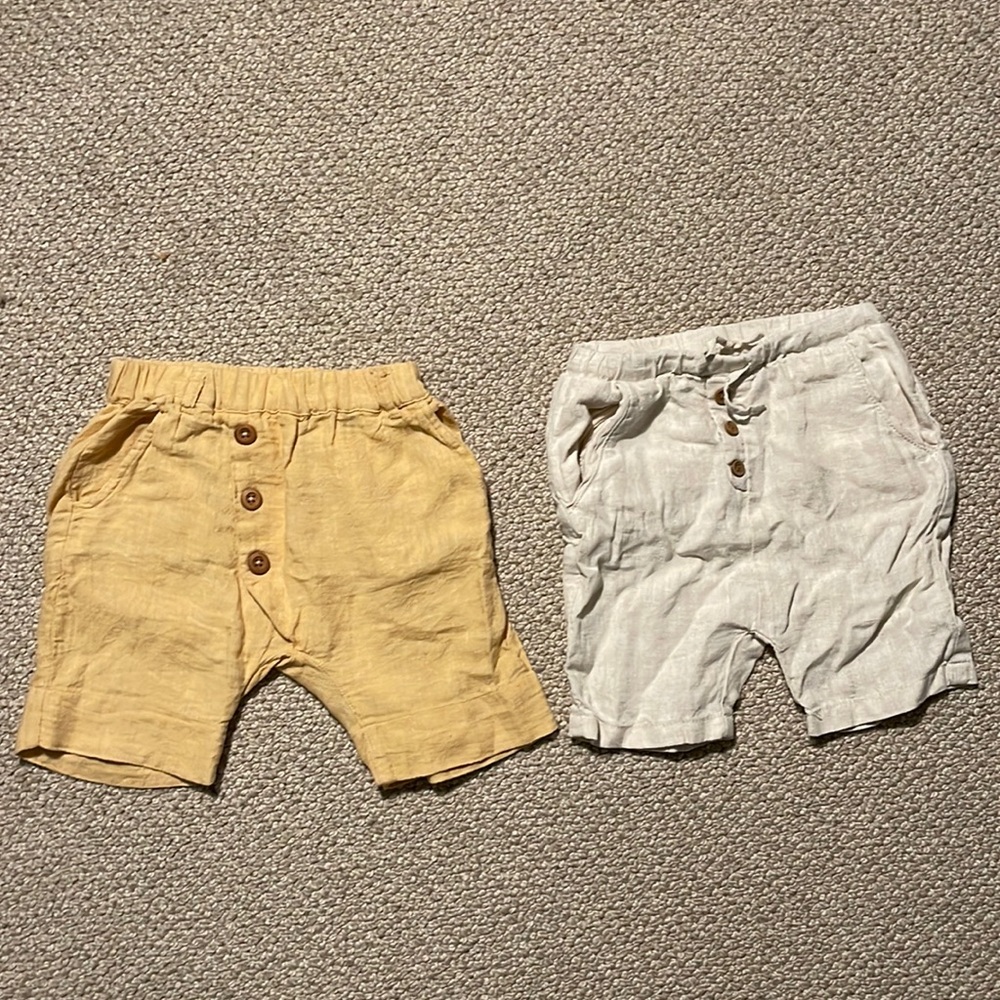 Zara linen shorts, size 2-3, bundle